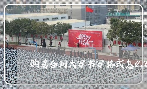 购房合同大写书写格式怎么写/2023042170574 购房合同大写书写格式怎么写/2023042170574