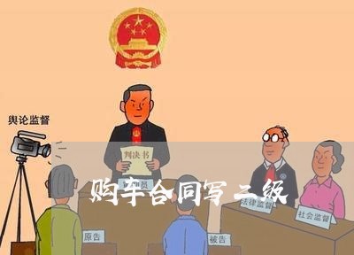 购车合同写二级/2023040164826