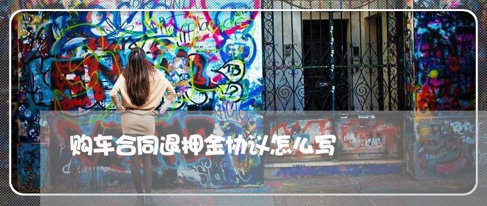 购车合同退押金协议怎么写/2023041228169 购车合同退押金协议怎么写/2023041228169