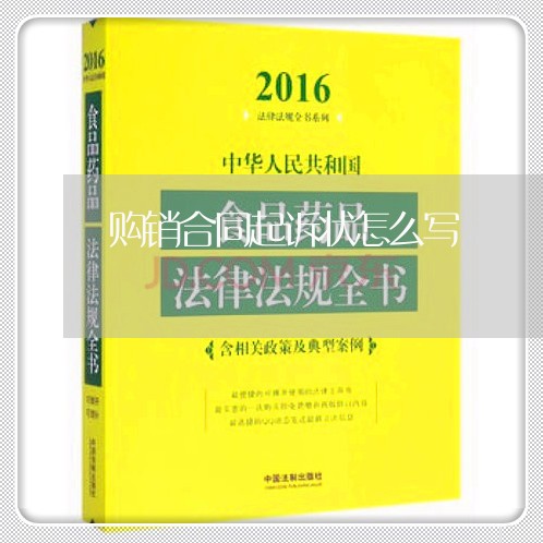 购销合同起诉状怎么写/2023041283795