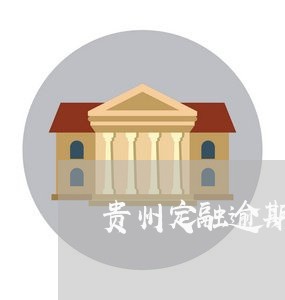 贵州定融逾期