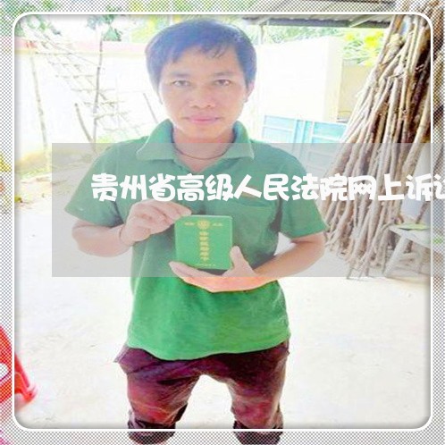 贵州省高级人民法院网上诉讼平台 贵州省高级人民法院网上诉讼平台