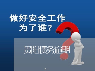 贵阳债务逾期 贵阳债务逾期