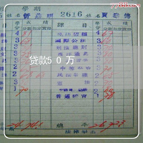 贷款50万/2023022426160 贷款50万/2023022426160