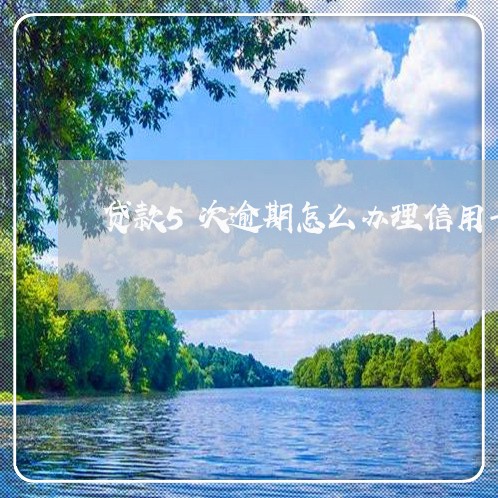 贷款5次逾期怎么办理信用卡 贷款5次逾期怎么办理信用卡