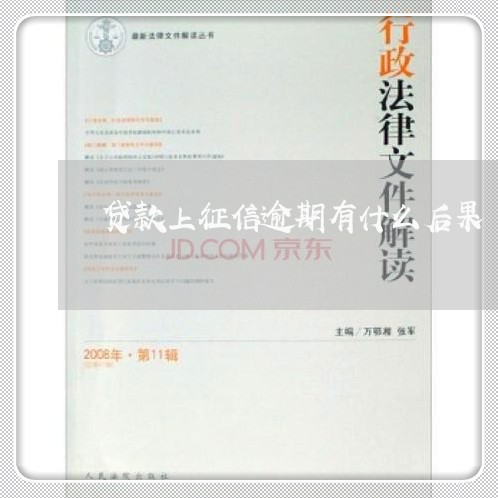贷款上征信逾期有什么后果