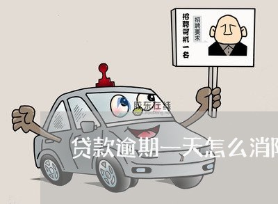 贷款逾期一天怎么消除