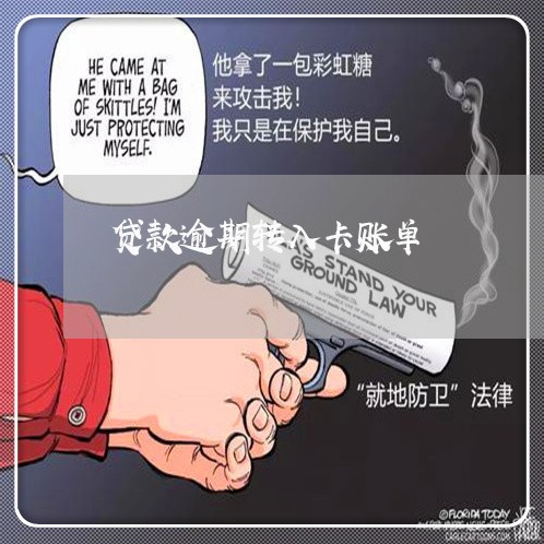 贷款逾期转入卡账单
