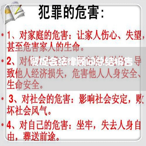 贸促会法律顾问总结报告/2023061706946 贸促会法律顾问总结报告/2023061706946