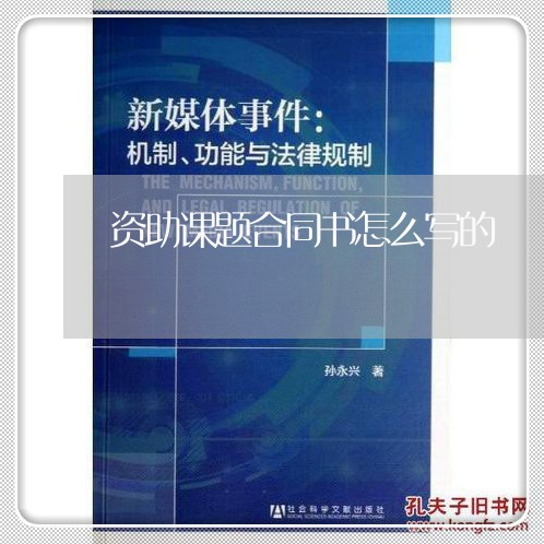 资助课题合同书怎么写的/2023041456182