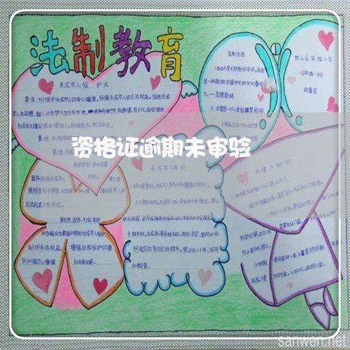 资格证逾期未审验