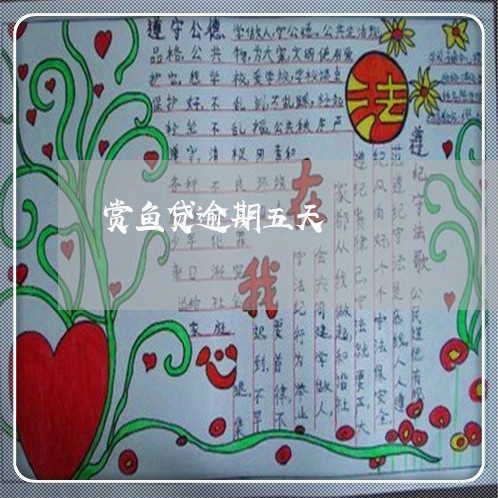 赏鱼贷逾期五天