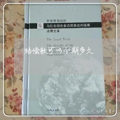 赔偿款可以分期多久