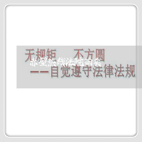 赤壁热线法院拍卖