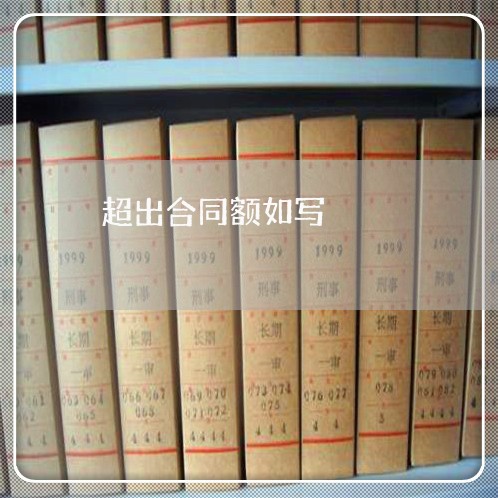超出合同额如写/2023022679514