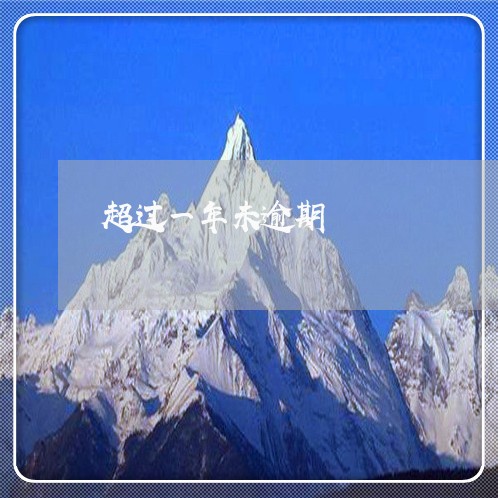 超过一年未逾期
