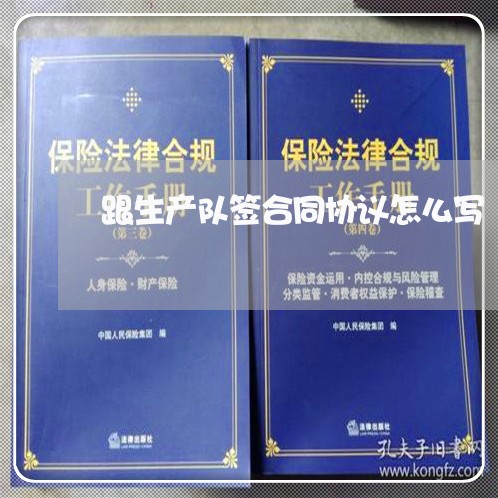 跟生产队签合同协议怎么写/2023060350372