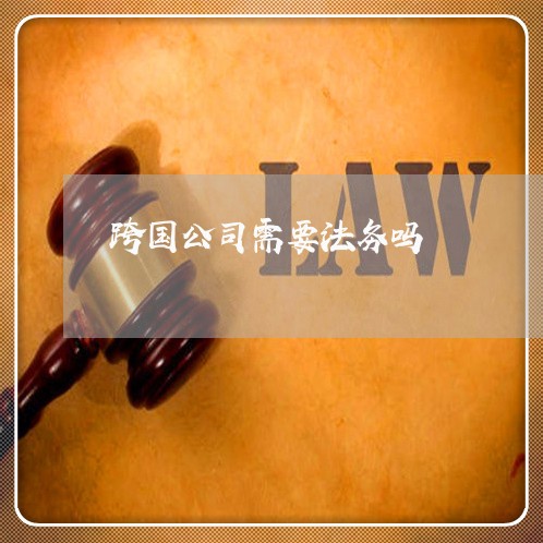 跨国公司需要法务吗