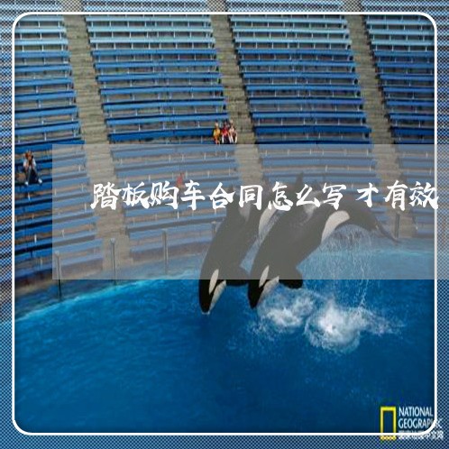 踏板购车合同怎么写才有效/2023041140604 踏板购车合同怎么写才有效/2023041140604