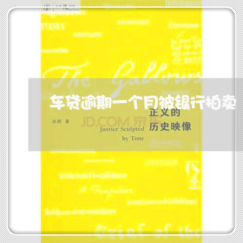 车贷逾期一个月被银行拍卖