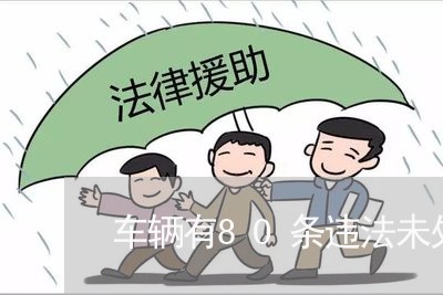 车辆有80条违法未处理