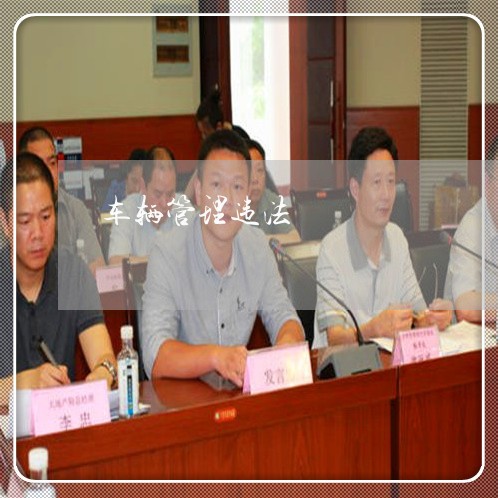 车辆管理违法