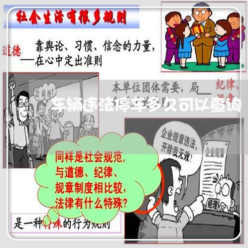 车辆违法停车多久可以查询 车辆违法停车多久可以查询
