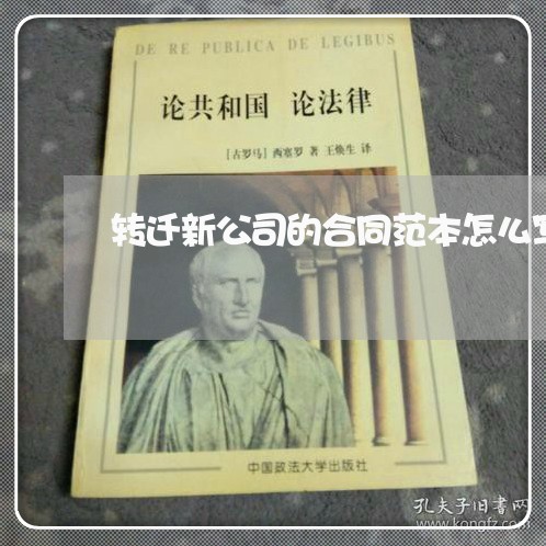 转迁新公司的合同范本怎么写/2023060869503 转迁新公司的合同范本怎么写/2023060869503