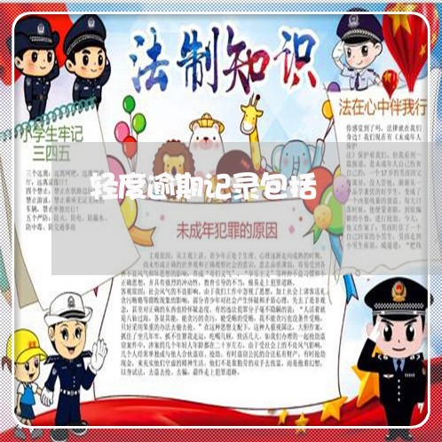 轻度逾期记录包括