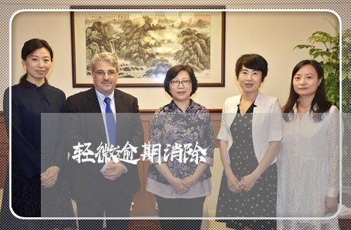 轻微逾期消除 轻微逾期消除