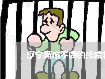 辽宁两份不同的法院判决书