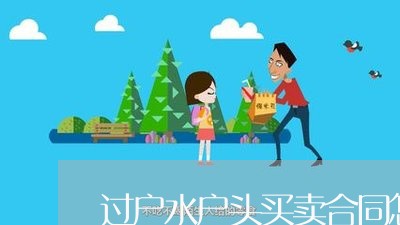 过户水户头买卖合同怎么写/2023042315928