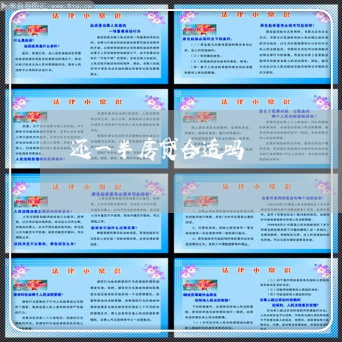 还一半房贷合适吗/2023033120602