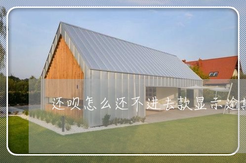 还呗怎么还不进去款显示逾期
