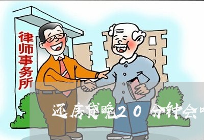 还房贷晚20分钟会咋样/2023061047348