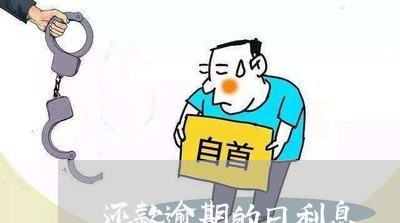 还款逾期的日利息 还款逾期的日利息