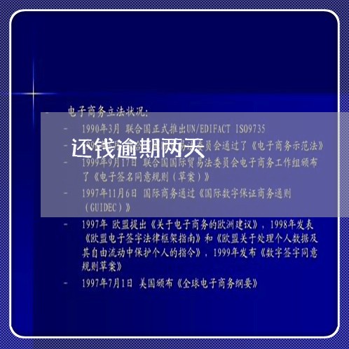 还钱逾期两天