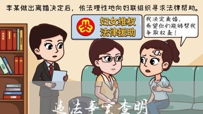 违法事实查明