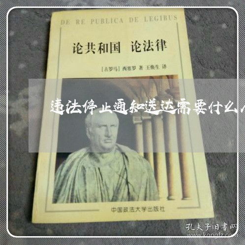 违法停止通知送达需要什么人