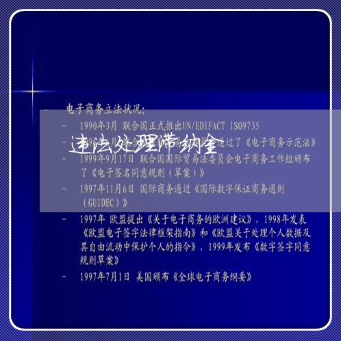 违法处理滞纳金 违法处理滞纳金