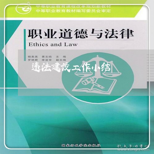 违法建设工作小结 违法建设工作小结