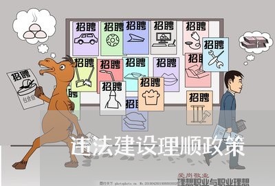 违法建设理顺政策 违法建设理顺政策
