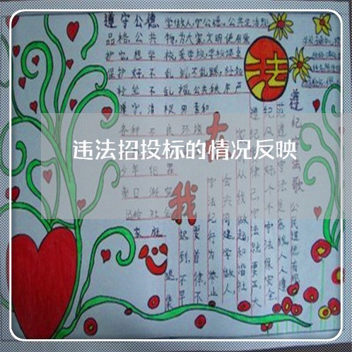 违法招投标的情况反映 违法招投标的情况反映