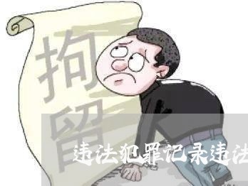 违法犯罪记录违法包括