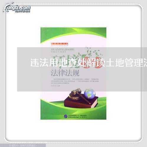 违法用地查处解读土地管理法 违法用地查处解读土地管理法
