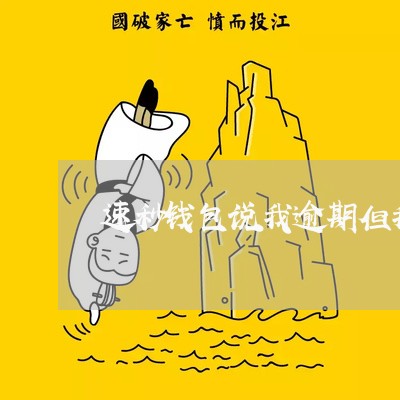 速秒钱包说我逾期但我没逾期 速秒钱包说我逾期但我没逾期