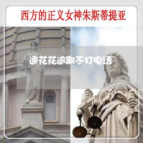 速花花逾期不打电话 速花花逾期不打电话
