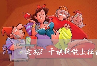 逾期5千块钱能上征信吗/2023120992815