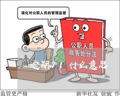逾期w1什么意思