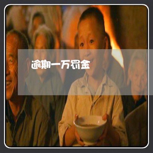 逾期一万罚金 逾期一万罚金